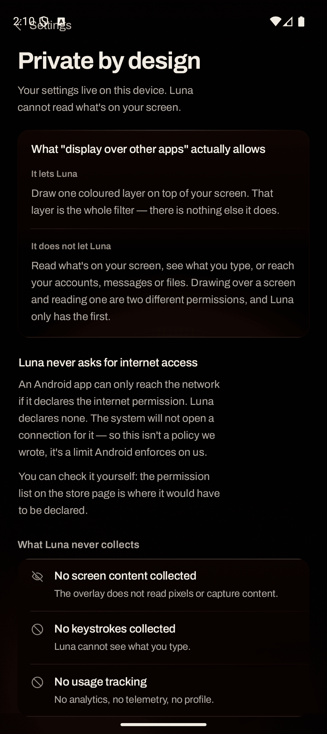 Real RedLightFilter capture: Privacy